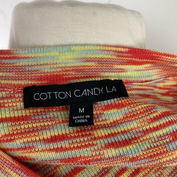 COTTON CANDY LA dress | Space dye orange green yellow | cut-out | mini | size me - Picture 8 of 9